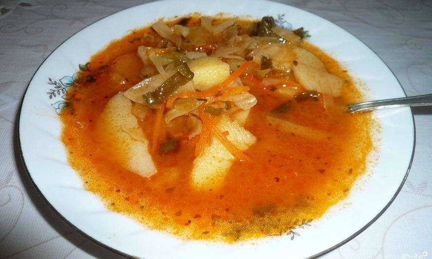 Рецепт кислых щей на курином бульоне