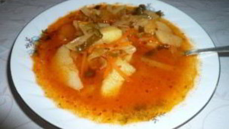 кислые щи на курином бульоне