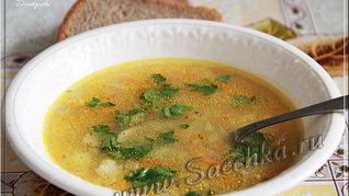 Постные щи из крошева с ячневой крупой