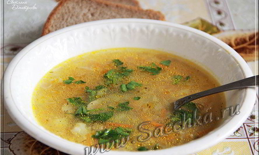 Рецепт постных щей из крошева с ячневой крупой