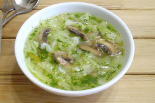 Постные щи из свежей капусты