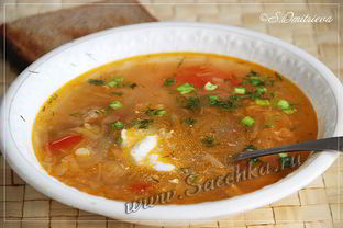 Щи из капустного салата