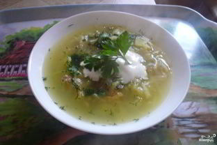 Щи из кислой капусты с курицей