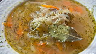 Щи из соленой капусты