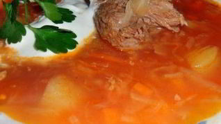 Щи Русские с гречкой и говядиной