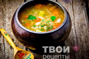 Щи с фасолью