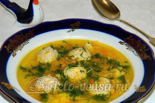Щи с фрикадельками