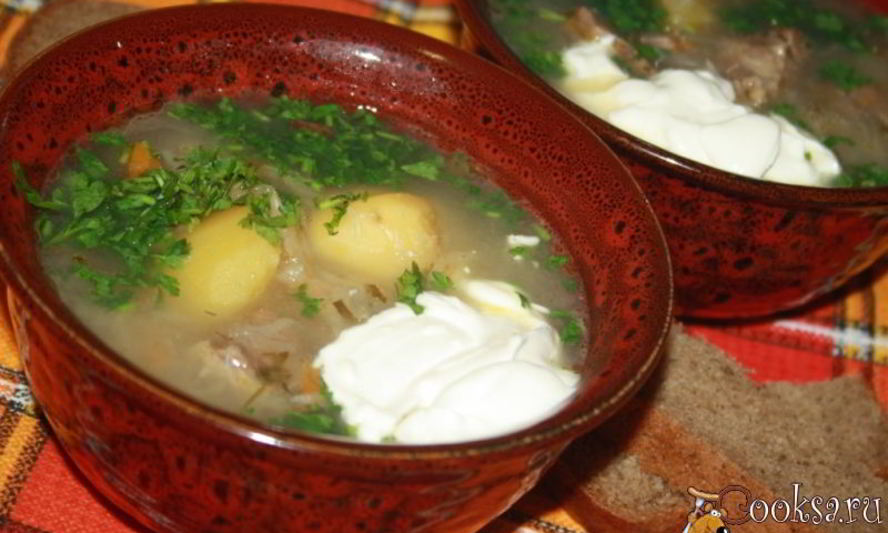 Рецепт щей с говядиной и квашеной капустой