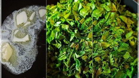 щи с крапивой, щавелем и говяжьими ребрышками