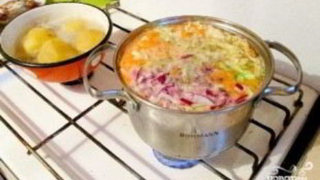 щи с тушенкой