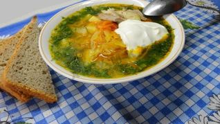 Вкусные щи с курицей из свежей капусты