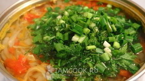зеленые щи из капусты