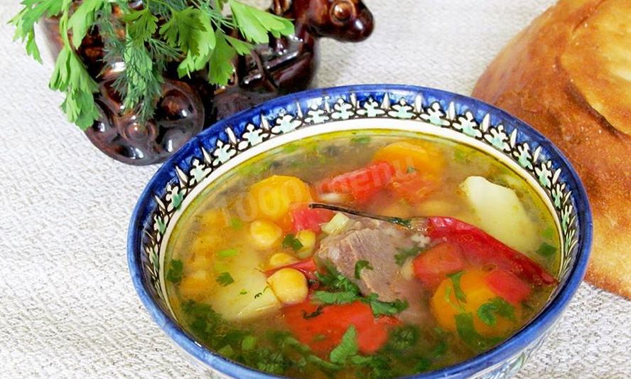 Рецепт шурпы из баранины в казане