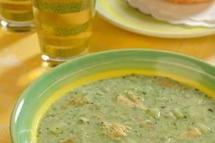 Сливочный суп со шпинатом