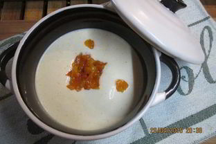 Смузи-суп из фасоли с курагой