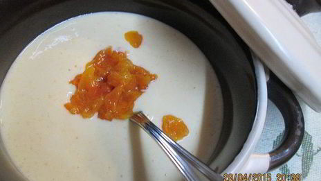 смузи-суп из фасоли с курагой