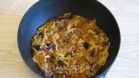 грибная солянка с капустой