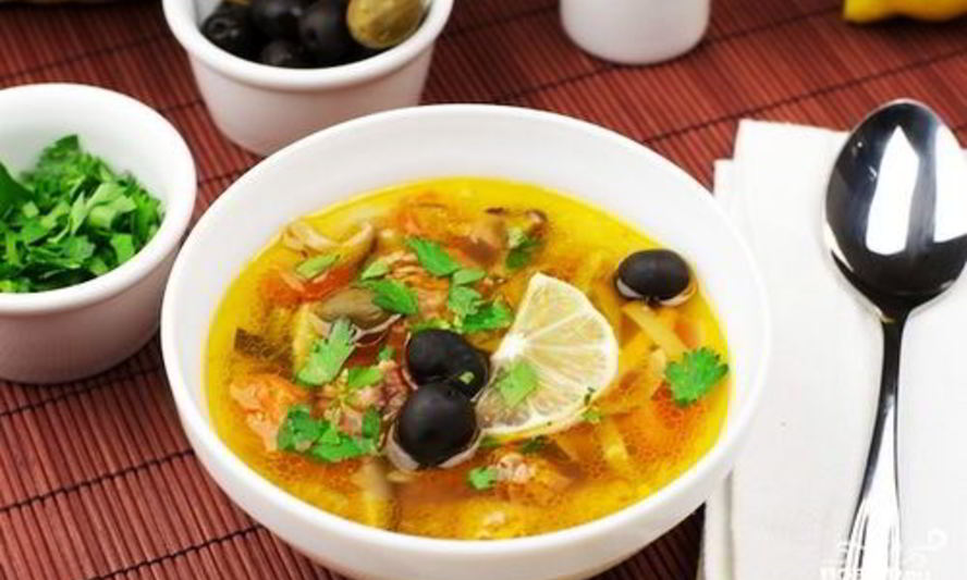 Рецепт грибной солянки в мультиварке редмонд