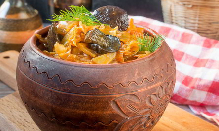 Рецепт капустной солянки с грибами