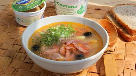 мясная солянка в мультиварке