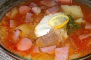 Солянка мясная