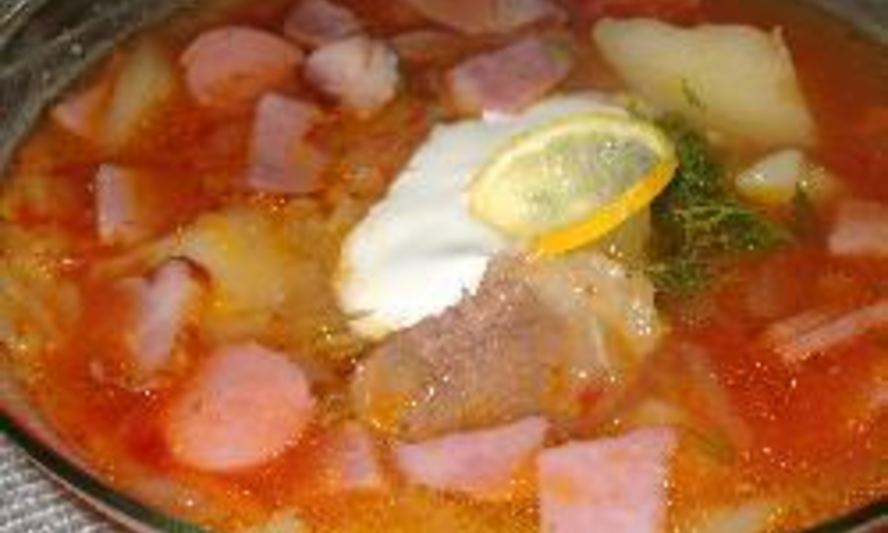 Рецепт солянки мясной