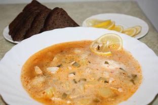 Солянка рыбная из судака