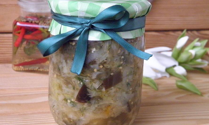 Рецепт солянки с баклажанами и капустой на зиму