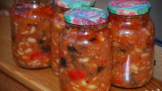 Солянка с баклажанами