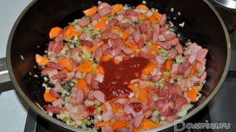 солянка с фрикадельками и фасолью