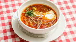 Солянка с оливками