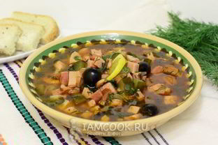 Суп солянка мясная сборная