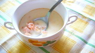 Суп из мидий и креветок