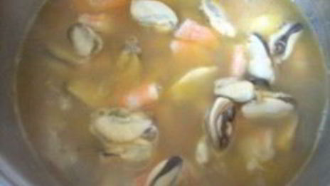 суп из морепродуктов со сливками