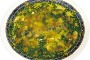 Суп из морской рыбы с кукурузой