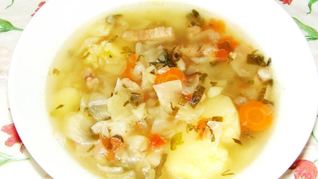 Суп из свежей капусты с мясом