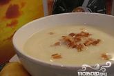 Суп из цветной капусты с беконом