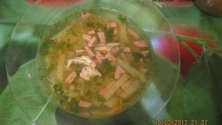 Суп из зеленого горошка