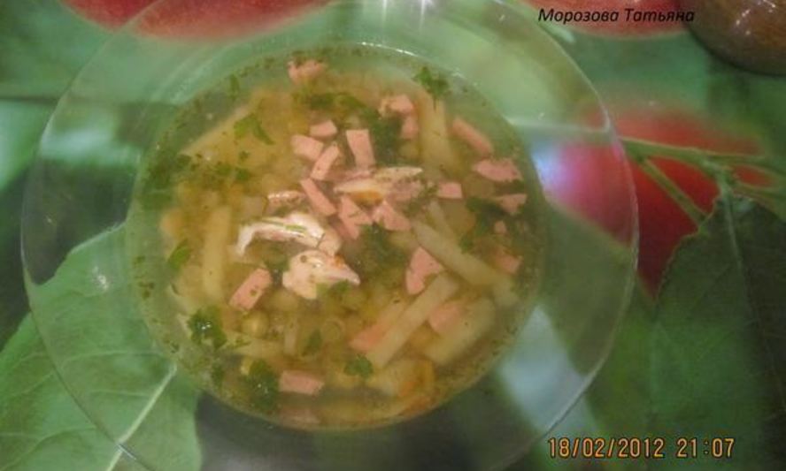 Рецепт супа из зеленого горошка