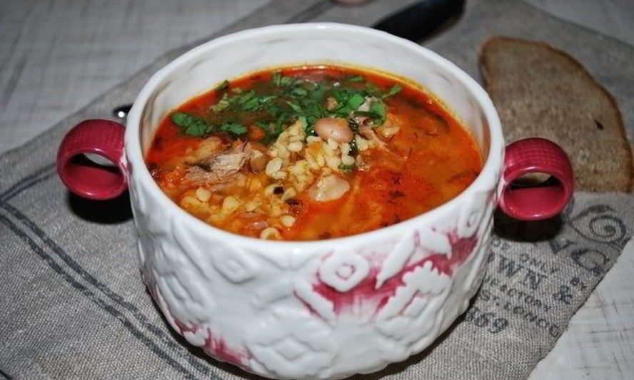 Рецепт густого супа харчо с айвой