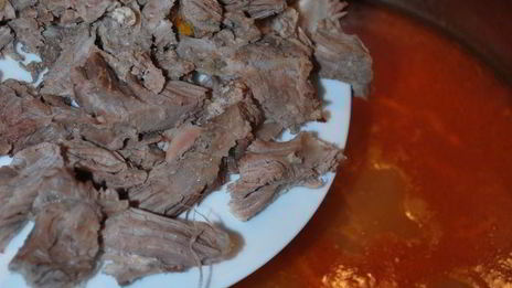 густой суп харчо с айвой