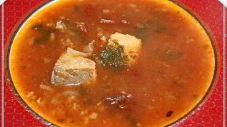 Харчо из рыбы по принципу Сулаквелидзе