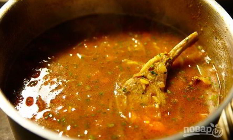 Рецепт харчо с аджикой