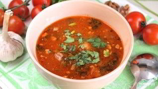 Харчо с помидорами