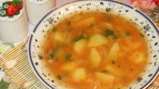 Суп Харчо постный