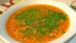 Суп Харчо с говядиной и рисом