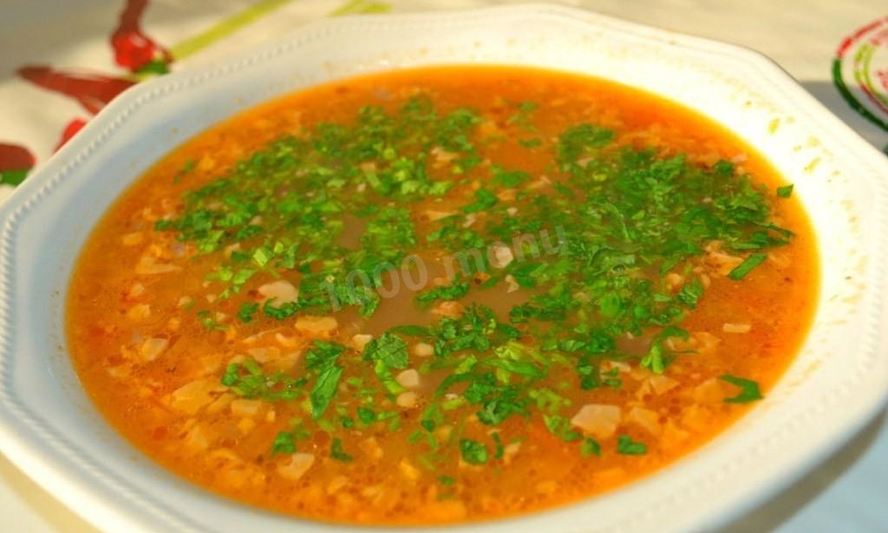 Рецепт супа харчо с говядиной и рисом