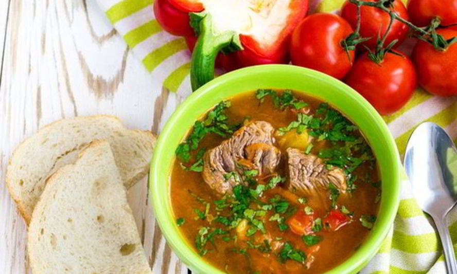 Рецепт супа харчо с копченой солью