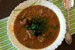 Суп Харчо с орехами