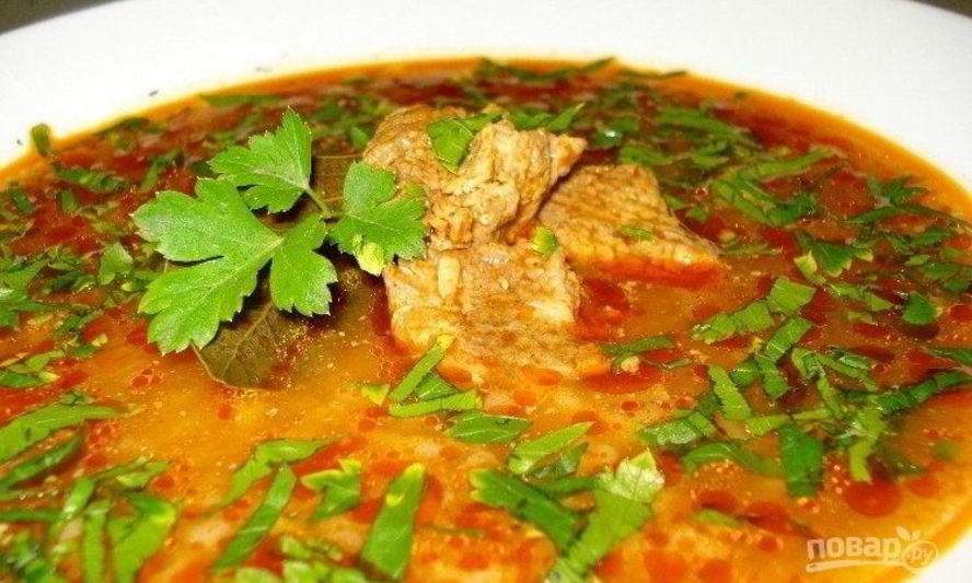 Рецепт супа харчо с томатной пастой